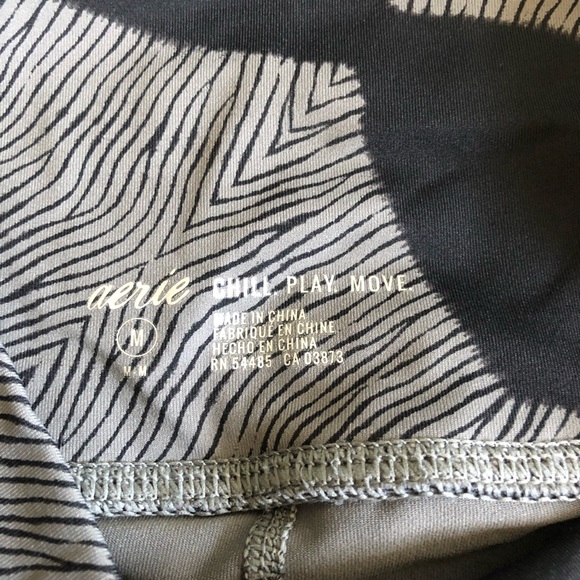 aerie Chill. Play. Move. Gray/Black Leggings. - Picture 8 of 10